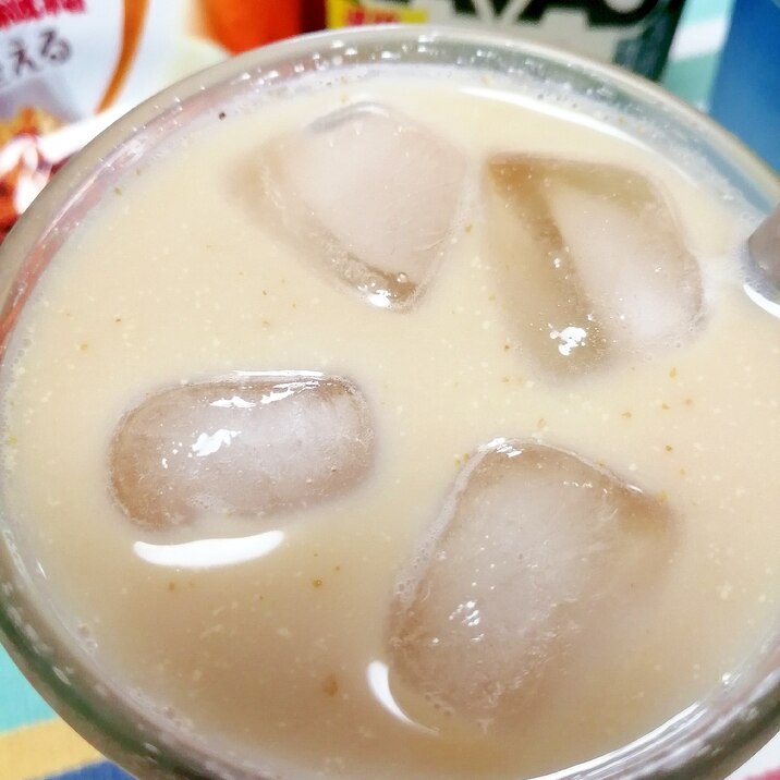 アイス☆ブランプロテインカフェオレ♪